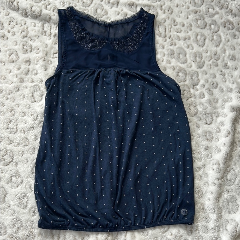 AMERICAN EAGLE OUTFITTERS Navy Blue Sleeveless Top